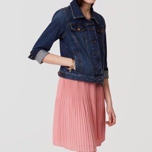 Loft Pink pleated skirt size 14